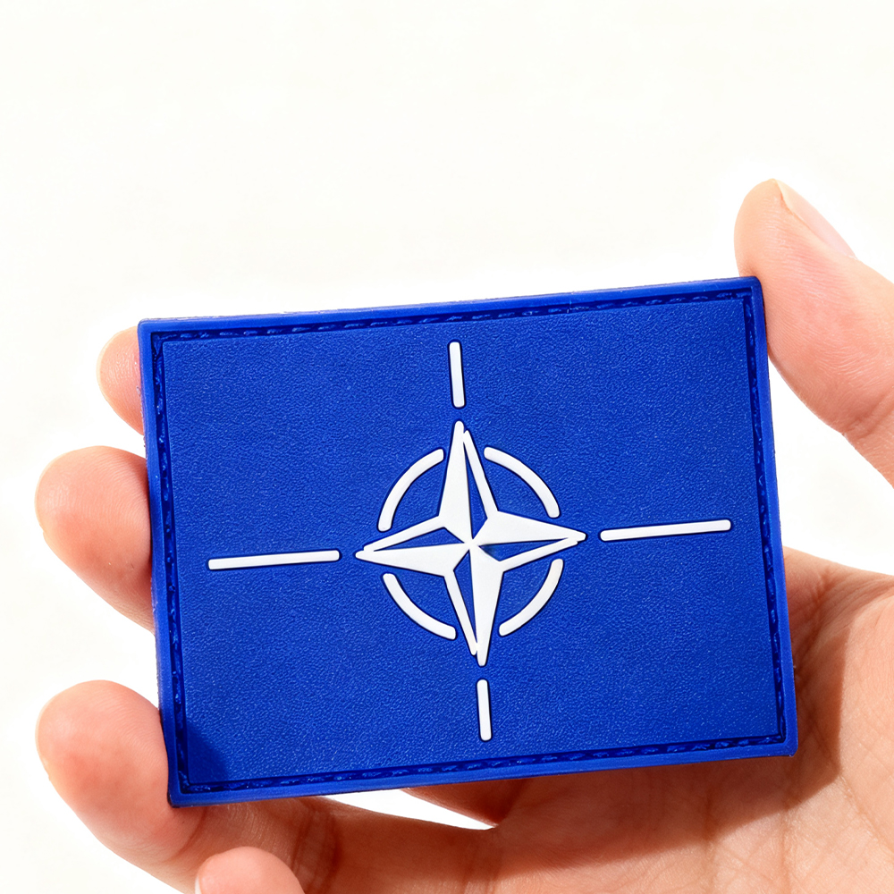 3D NATO PVC Patch Soft Rubber Tactical Hook & Loop Morale Badge