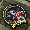 Custom Turkish Aviation Pilot PVC Patch 3D Rubber Hook Loop Badge