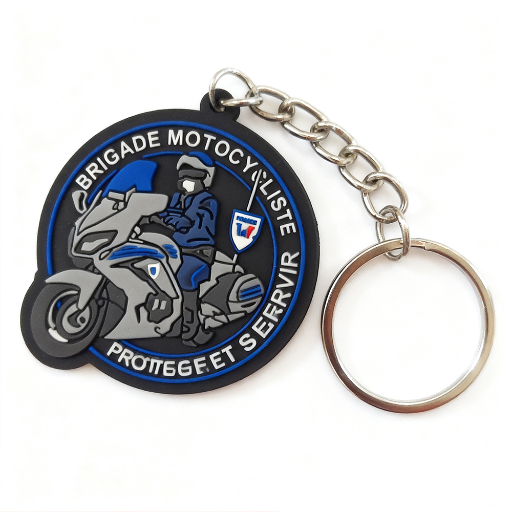 Custom Soft PVC Keychain for Motorbike Lovers & Everyday Heroes – 3D Design Rubber Keychain Manufacturer