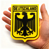 Custom Deutschland Royal Coat of Arms PVC Patch German Imperial Eagle Rubber Flag Emblem Hook and Loop Backing