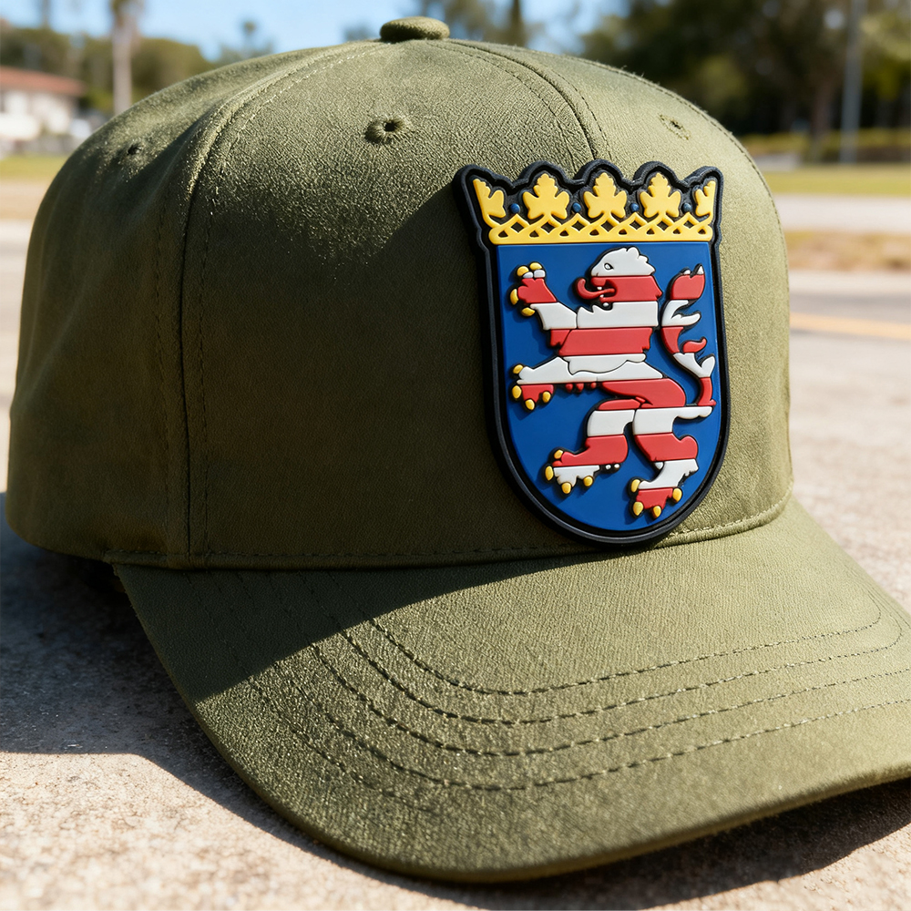 Germany HESSEN Region PVC Rubber Patch 3D Embossed Soft Label Custom PVC Emblem for Clothing and Collectors