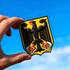Custom Germany 3D Rubber Patch “BIERADLER” Soft PVC Embossed Eagle Beer Logo Badge Hook and Loop Patch for Jackets Bags