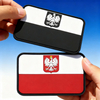 Custom Polish Flag PVC Rubber Emblem Durable Morale Patch for Collectors