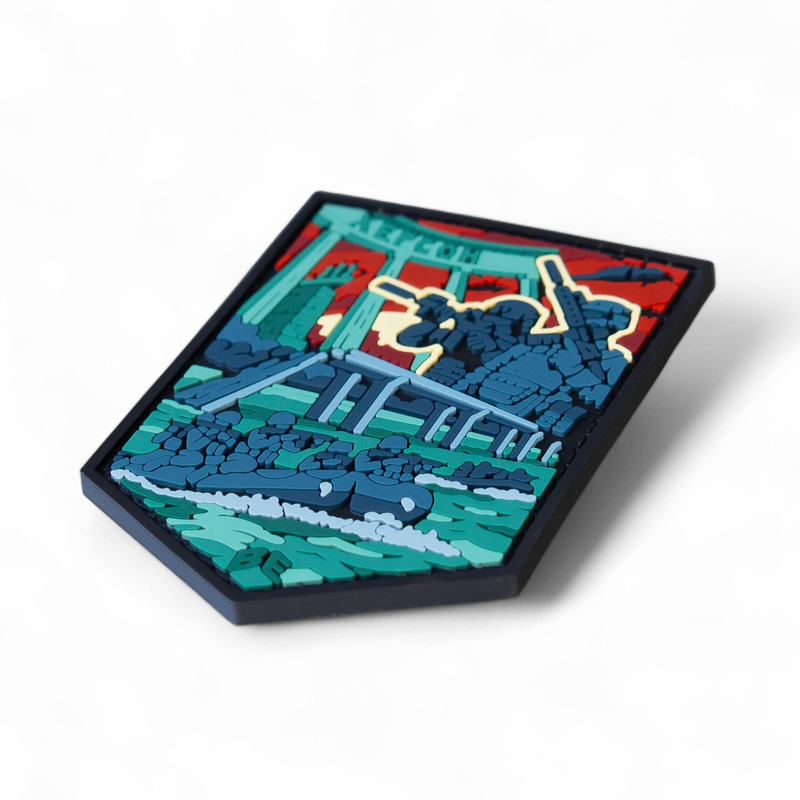 Ukraine Emblem PVC Patch | 3D Soft Rubber Badge for Jackets and Tactical Gear