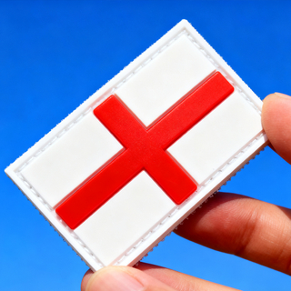 Beaver Detail PVC Morale Patch England – Custom 3D Soft Rubber Badge with Hook & Loop for Backpacks, Jackets and Outdoor Gear