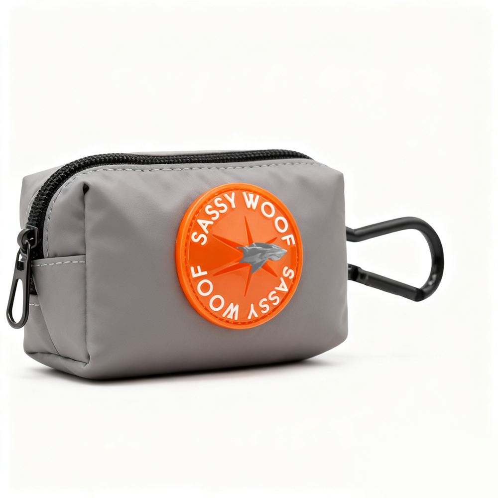 Personalized Soft PVC Label for Pet Waste Bag Dispenser Custom Rubber Logo Patch for Dog Leash Bag Holder