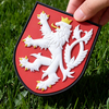 Custom Lion Shield 3D PVC Patch – Durable Rubber Emblem with Hook Backing