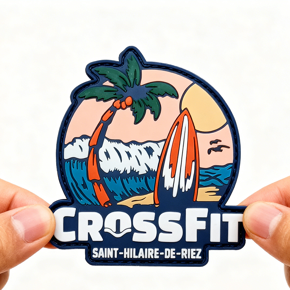 Spirit of Adventure PVC Patch Custom Rubber Emblem with Hook Loop for Outdoor Gear Backpacks Jackets