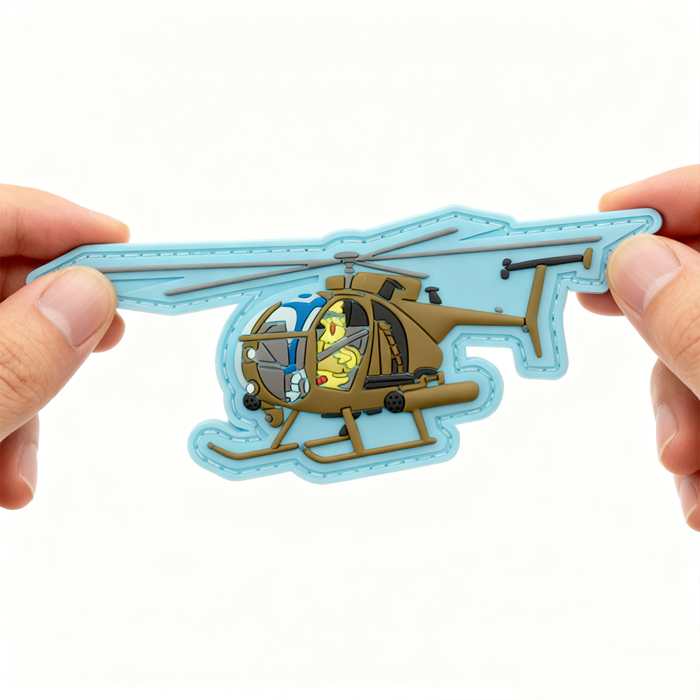 Big Bird Little Bird PVC Morale Patch – Cute Rubber Hook Loop Badge for Backpacks Jackets EDC Gear