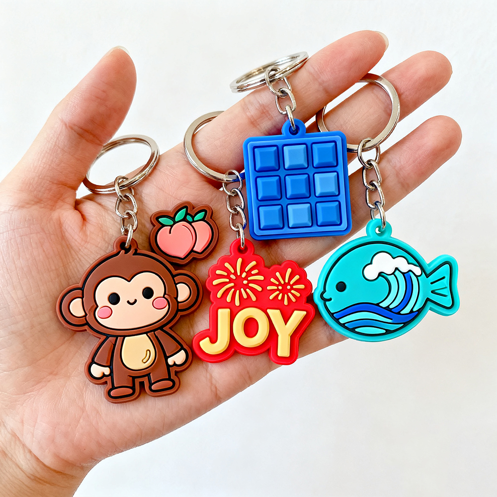 Customizable Soft PVC Key Chains Personalized 2D 3D Logo Keychains Business & Personal Gift Soft Rubber Promotional Carabiners