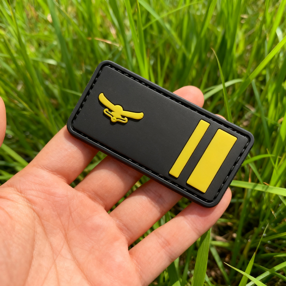 Custom PVC Patches Waterproof Rubber Logo Patches Hook and Loop Silicone Labels for Hats Bags and Clothing