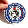 Custom Animal Protection Awareness PVC Patch 3D Soft Rubber Logo Badge Embossed Emblem for Bags Jackets and Accessories