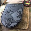 Custom German Federal Directorate Berlin Style 3D PVC Rubber Patch Soft Embossed Badge with Hook and Loop Backing