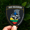 Baltic Shield PVC Patch – Air Patrol Themed 3D Rubber Emblem, Durable Hook & Loop Backing