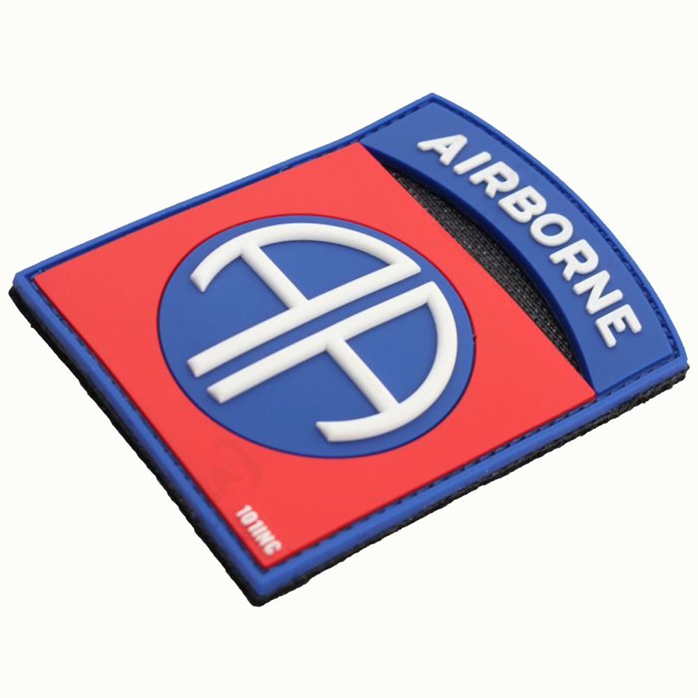 Personalized Round 3D PVC Rubber Patch with Hook and Loop Custom Soft PVC Logo Label Durable Waterproof Patch for Clothing