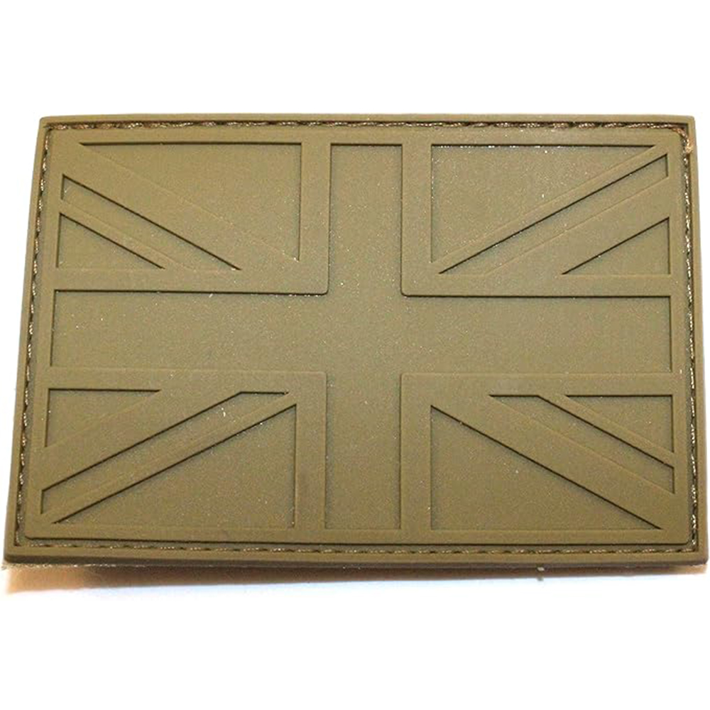Custom United Kingdom Flag PVC Patch 3D Embossed Union Jack Rubber Label Soft PVC Badge for Jackets Backpacks and Clothing