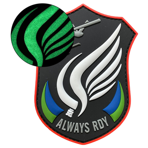 Custom Israel UAV Division 3D PVC Patch Glow in the Dark Soft Rubber Badge for Jackets and Collectors