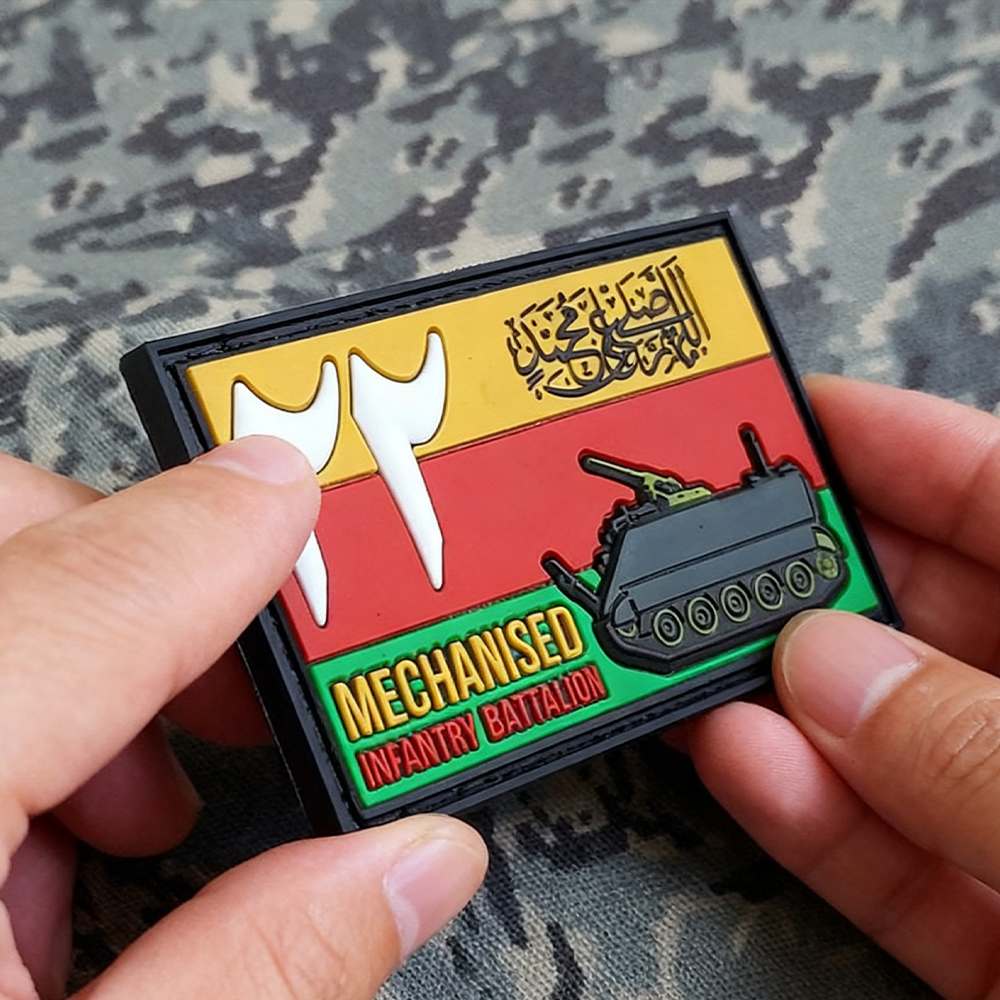 Custom Pakistan Mechanised Unit PVC Patch 3D Soft Rubber Emblem