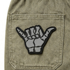 Dead Shaka PVC Patch 3D Rubber Hook Back Badge for Gear Bags Jackets