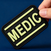 Custom Glow in the Dark “Medic” PVC Patch | 3D Rubber Medical Badge with Velcro for Backpacks, First Aid Kits & Outdoor Gear