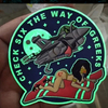 Custom Glow in the Dark 3D PVC Patch Soft Rubber Emblem with Hook and Loop