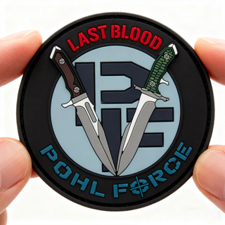 Pohl Force PVC Patch 3D Rubber Emblem with Hook Loop Backing for Backpacks Jackets Outdoor Gear Collectible Accessories