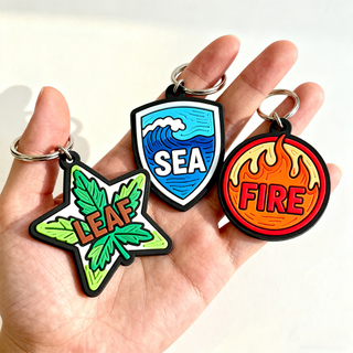 Custom Design Keychain Personalized Logo Pvc Rubber Keychain Business Promotional Gift