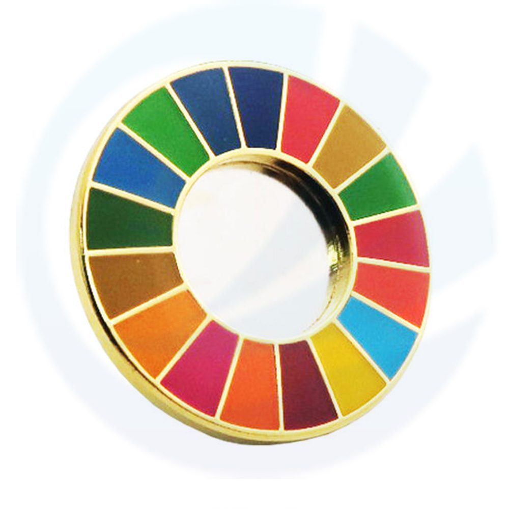 Wholesale High Quality SDG Enamel Pin Mark Professional SDGs Lapel Pins Manufacturer