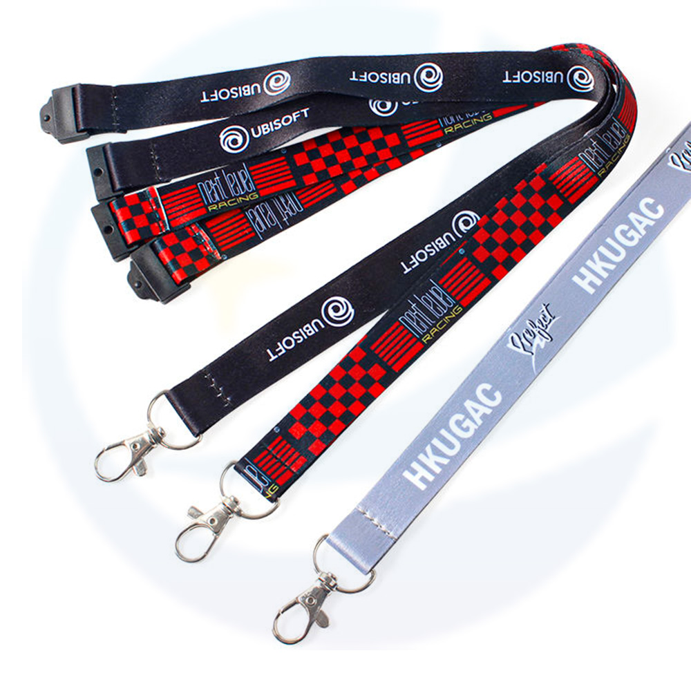 Low Shipping Cost Manufacturer Printed Sublimation Keychain Strap Custom Polyester Lanyards With Logo Custom