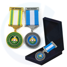 No Minimum Order Custom Made Blank Badge Medal Metal Plated Gold Award metal conmemorativa honor Medal with velvet box