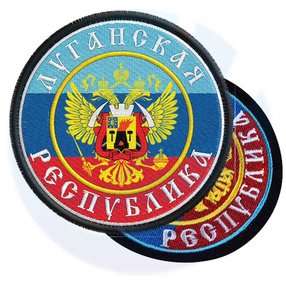 Fabric Embroidered Russian Tactical Morale Patches with Hook Loop Backing for Hats Bags and Clothing Decoration 