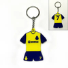 Customized Cartoon Sports T-Shirt Plastic Rubber Key Ring
