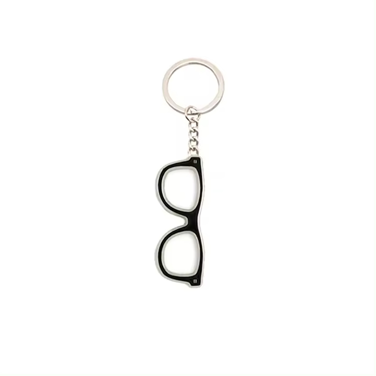 Custom Logo Girl Boss Pink Sunglasses Glasses Keychains Eyeglass Key Chain