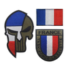 Designer Round Embroidery Badges Tactical Patch Custom Logo Sew on Full French Air Force Embroidered Patches for Garment