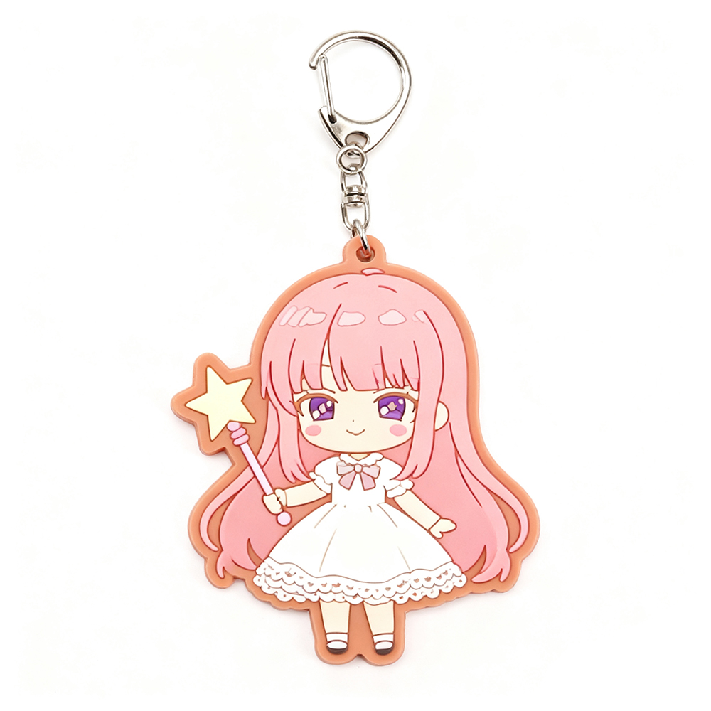 Pendants Rubber Kid Bags Keychain Doll Bottle Designer Character Kawaii Cute Flatback Customize Toys Merch Anime Key Pendant