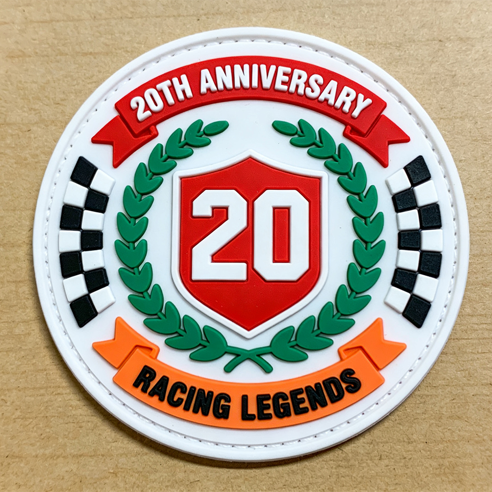 Custom Logo 3D Heat Press Racing Car F1 Transparent Silicone PVC Soft Rubber Patches Iron-on Labels for Hats Custom logo Velcro