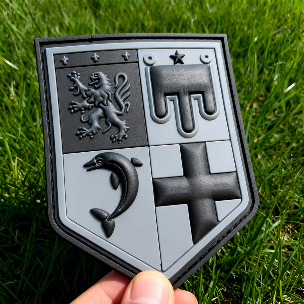 PVC Armband for the Auvergne Alpes Region Custom Soft Rubber Regional Patch Durable PVC Armband for Clothing Outdoor Gear Accessories