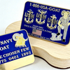 Personalized Credit Card Style Metal Coin for U.S. Navy Chief Petty Officer Class Custom Commemorative Coin