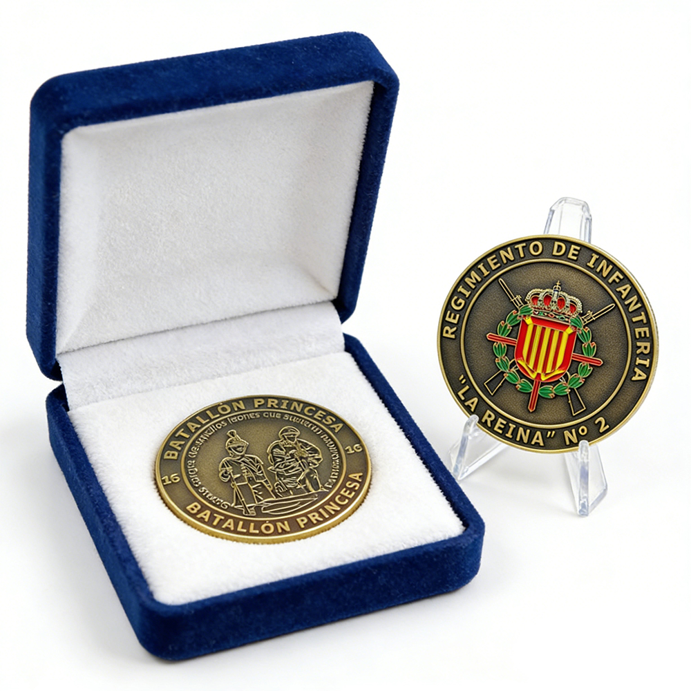 Spain Military Police Anniversary Challenge Coin Custom Metal Enamel Coin