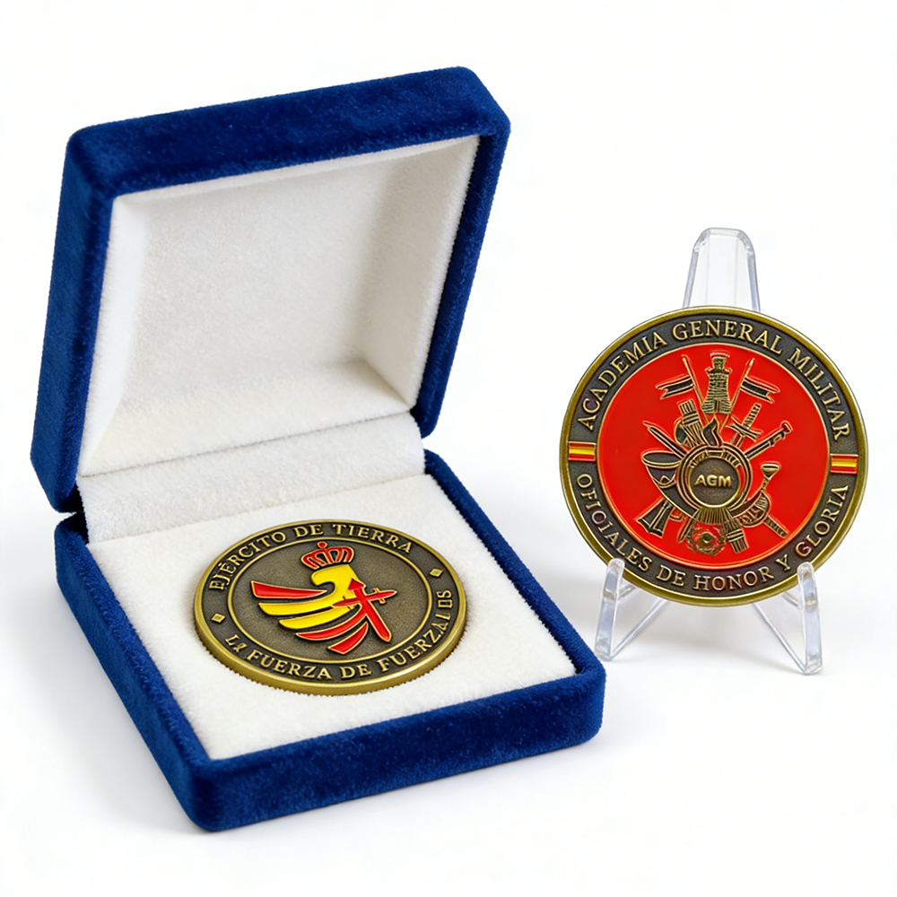 Spain Military Police Honor Challenge Coin Custom Enamel Medal Style Coin