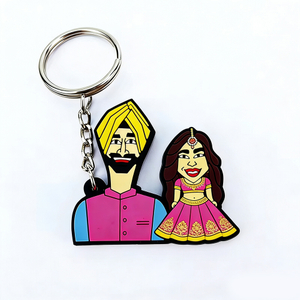 Personalized Custom Logo Keychain New Design 3d Cute India Key Chain Key Holder Tags Enamel Zinc Alloy Metal Keychain