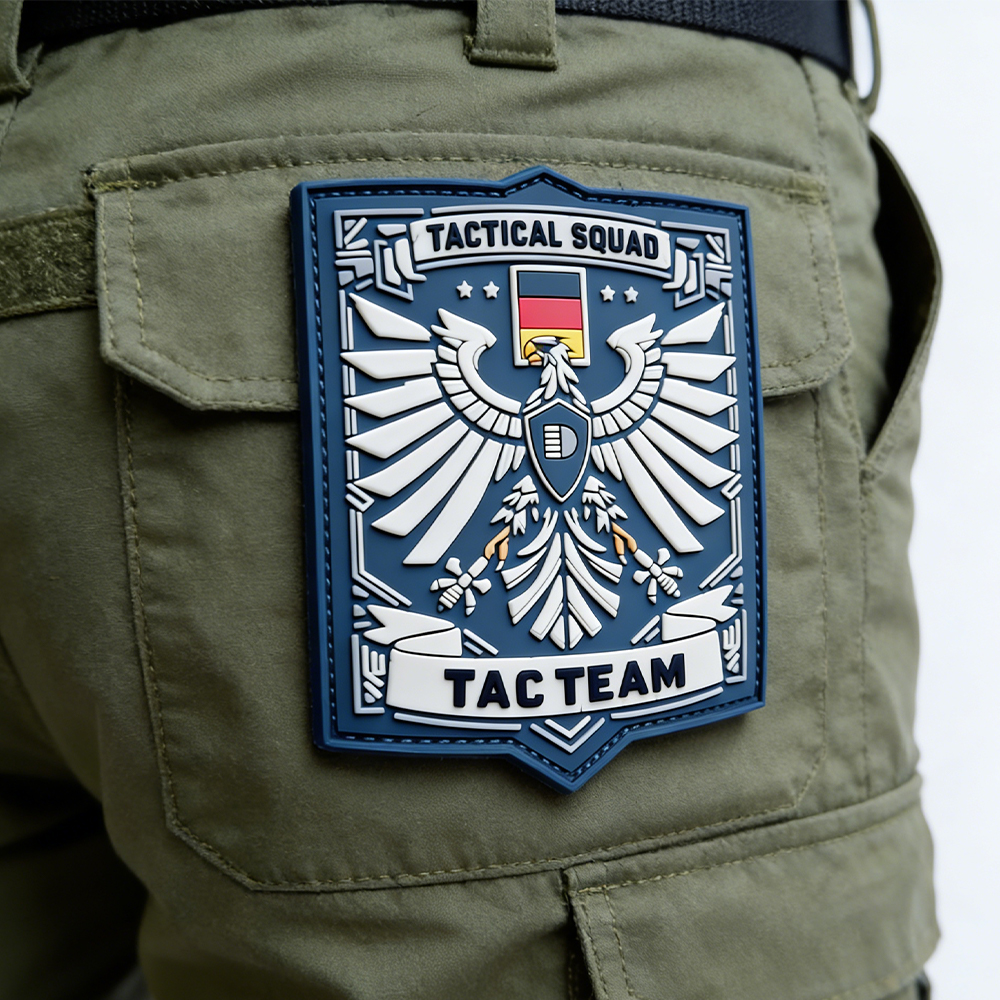 Germany Region Tactical Squad PVC Patch Custom Soft Rubber Emblem TAC TEAM Badge for Gear Apparel Backpacks Decoration