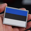 Estonia Flag PVC Patch Morale Patch Custom Soft Rubber Estonia National Flag Patch with Hook and Loop for Gear Bags Hats