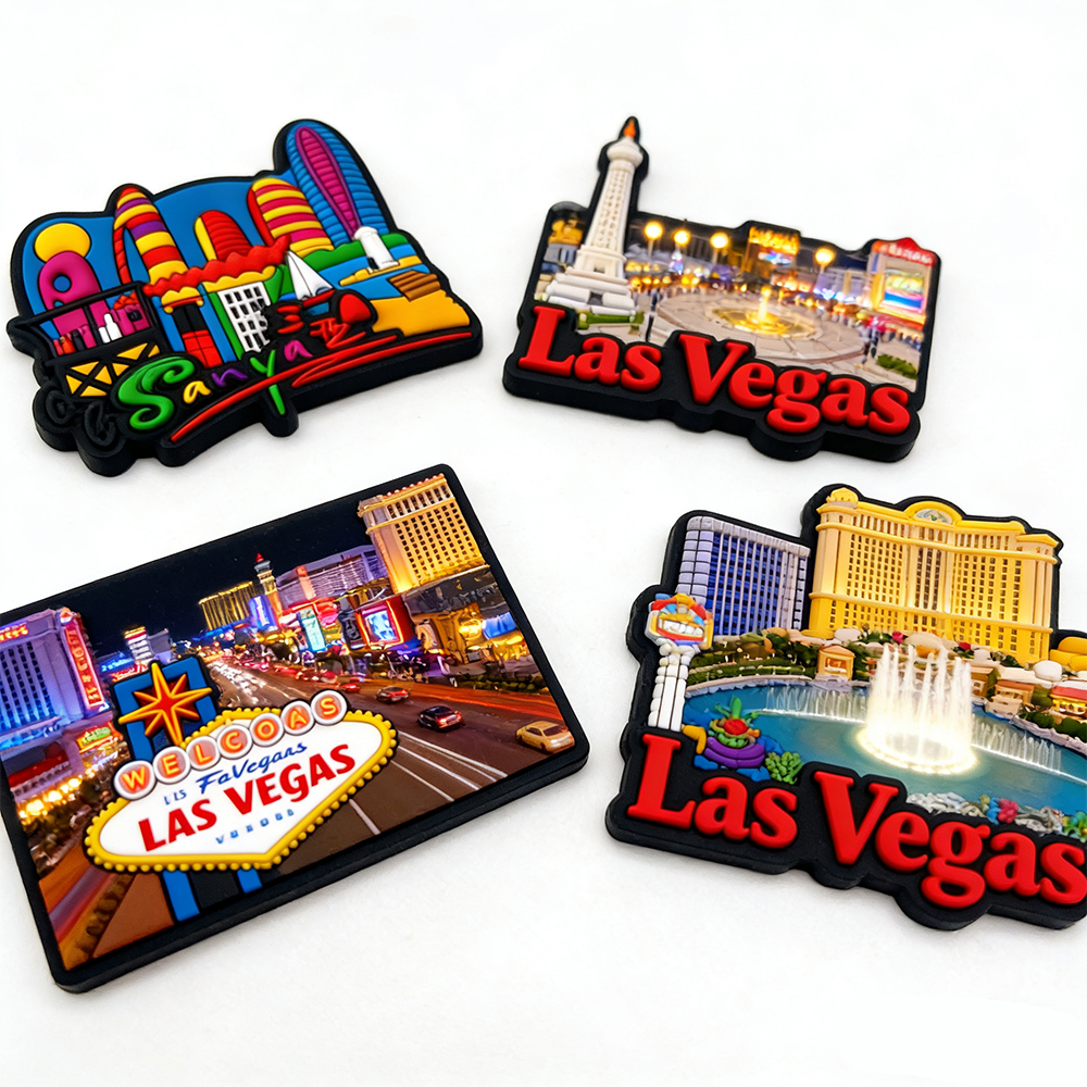 Customizable Magnetic Souvenirs High-Quality 3D Rubber Fridge Magnets for Wholesale Perfect USA Travel Memorabilia