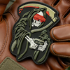 Europe Grim Reaper Style PVC Morale Patch Custom 3D Soft Rubber Patch Dark Theme Collectible Design