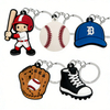 2025 New Supplier Custom 2D PVC Sport Keychain Basketball Key Chains Football Soccer Keychains Wholesale in Bulk