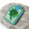 Lucky Seven Leaf Clover PVC Morale Patch Custom Soft Rubber Patch Green Clover Symbol Patch for Bags Hats Jackets