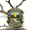 Nigeria Aviation Theme PVC Patch Thunder Strike Design 3D Soft Rubber Regional Emblem for Gear Bags and Collectors