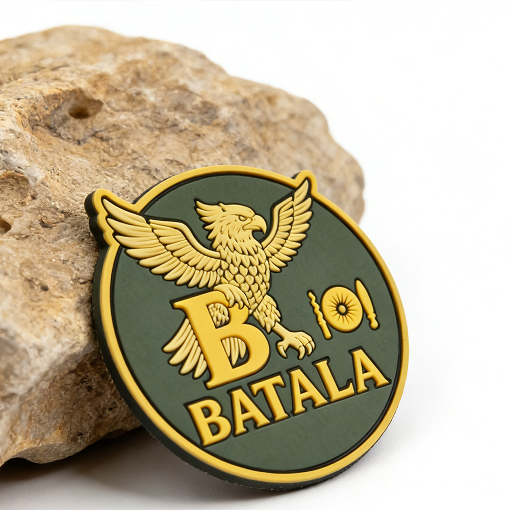 Custom Wholesale Philippines Eagle Symbol BATALA Design Round PVC Tactical Patch Factory Manufacturer for Gear and Equipment