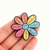 Creative Motivational Quotes Flower Enamel Pins You Are Loved Enough Worthy Strong Brooch Clothes Lapel Badge Gift for Friends